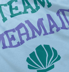 Team Mermaid Infant Baby Bib-Direct To Garment Print-Brisco Baby