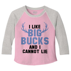 I Like Big Bucks Toddler Baseball-Direct To Garment Print-Brisco Baby