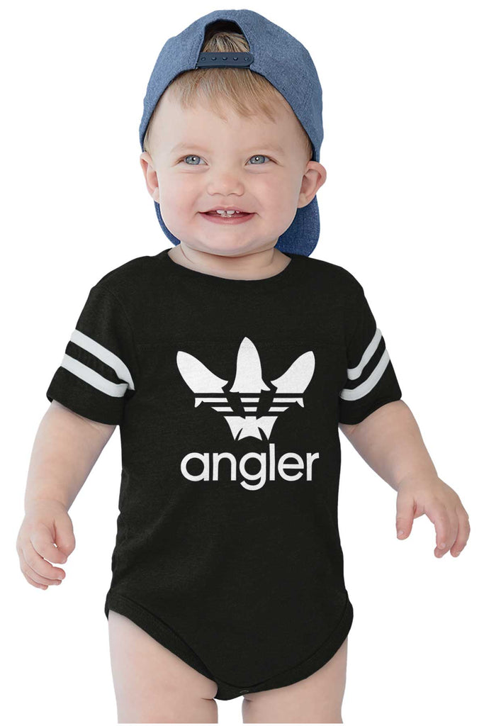 Angler Football Bodysuit-Direct To Garment Print-Brisco Baby