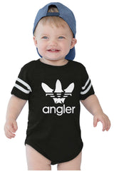 Angler Football Bodysuit-Direct To Garment Print-Brisco Baby