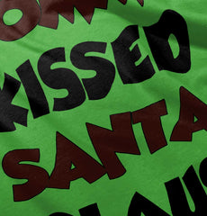 Mommy Kissed Santa Claus Infant Toddler T Shirt-Direct To Garment Print-Brisco Baby
