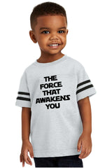 Force Awakens You Toddler Football Jersey Tee-Direct To Garment Print-Brisco Baby