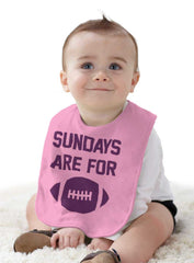 Sundays for Football Infant Baby Bib-Direct To Garment Print-Brisco Baby