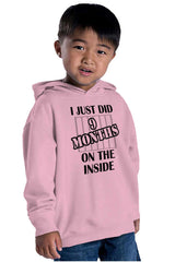 9 Months On The Inside Toddler Pullover Hoodie-Direct To Garment Print-Brisco Baby