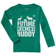 Future Deer Hunting Bud Solid Baby Pajama Top-Direct To Garment Print-Brisco Baby