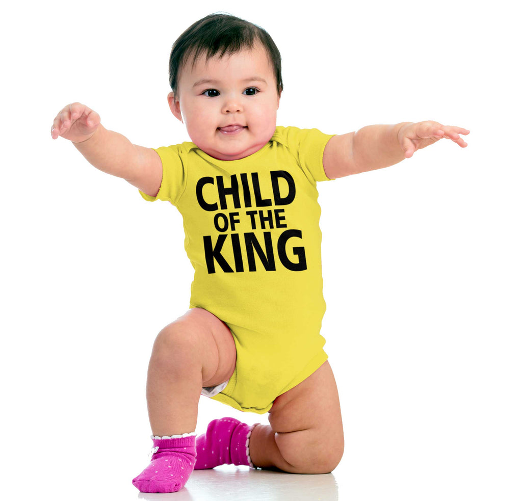 Child Of The King Romper Bodysuit-Direct To Garment Print-Brisco Baby