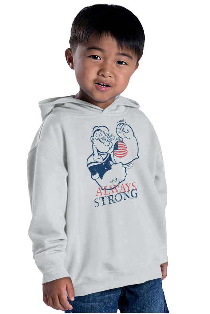 Always Strong Toddler Pullover Hoodie-Direct To Garment Print-Brisco Baby