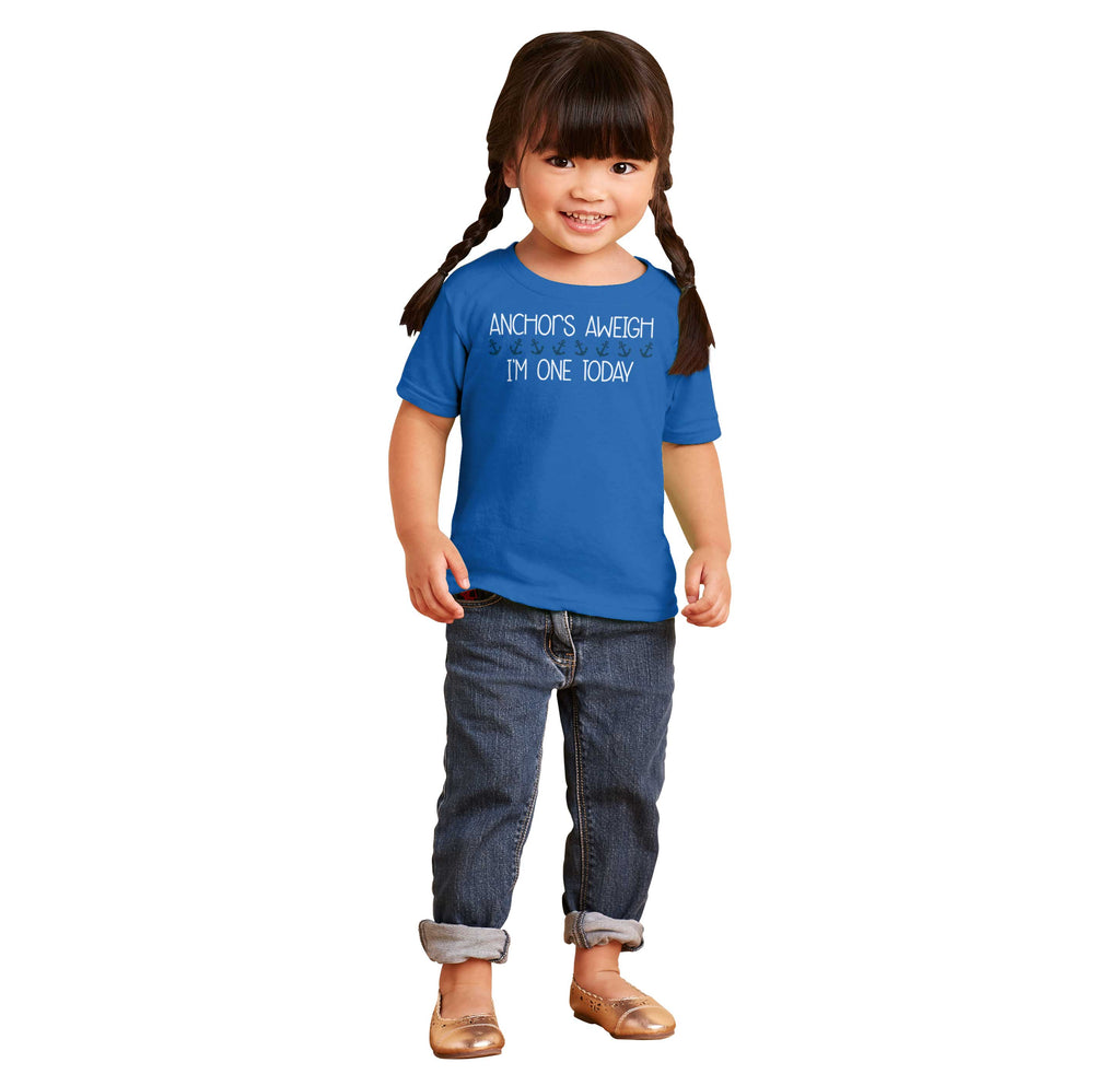 Anchors Aweigh Infant Toddler T Shirt-Direct To Garment Print-Brisco Baby