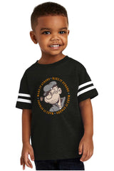Make It Strong Toddler Football Jersey Tee-Direct To Garment Print-Brisco Baby