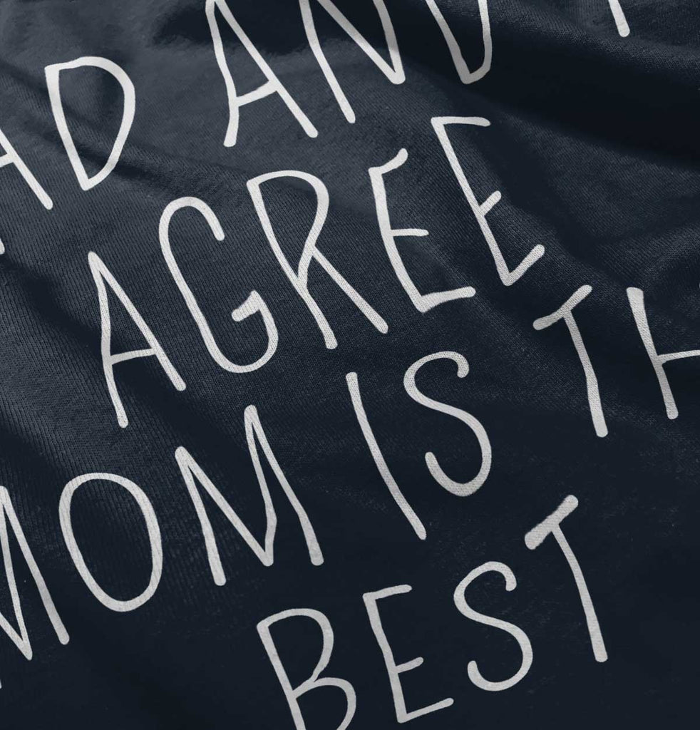 Mom Is Best Romper Bodysuit-Direct To Garment Print-Brisco Baby