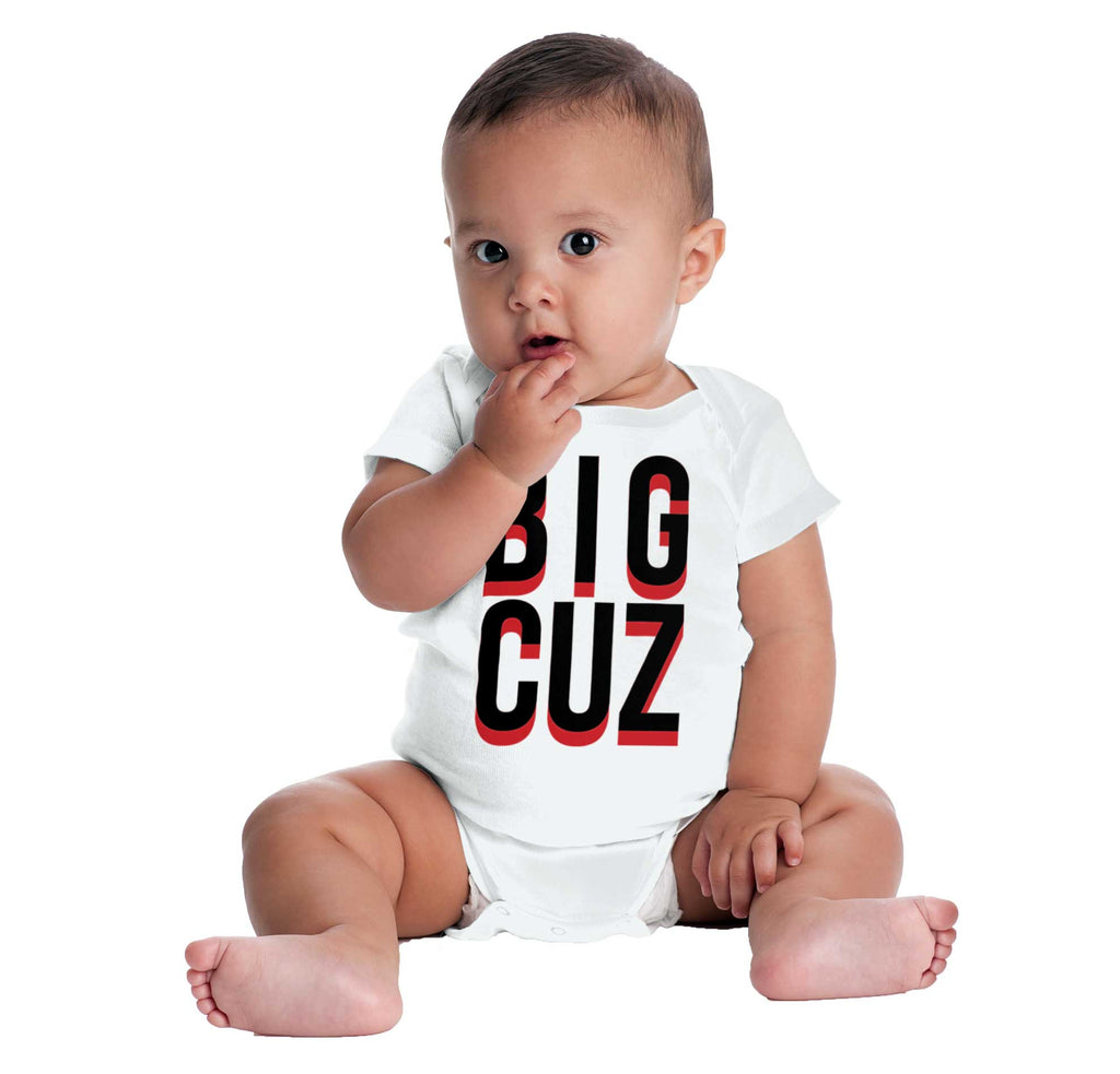 Big Cuz Romper Bodysuit-Direct To Garment Print-Brisco Baby