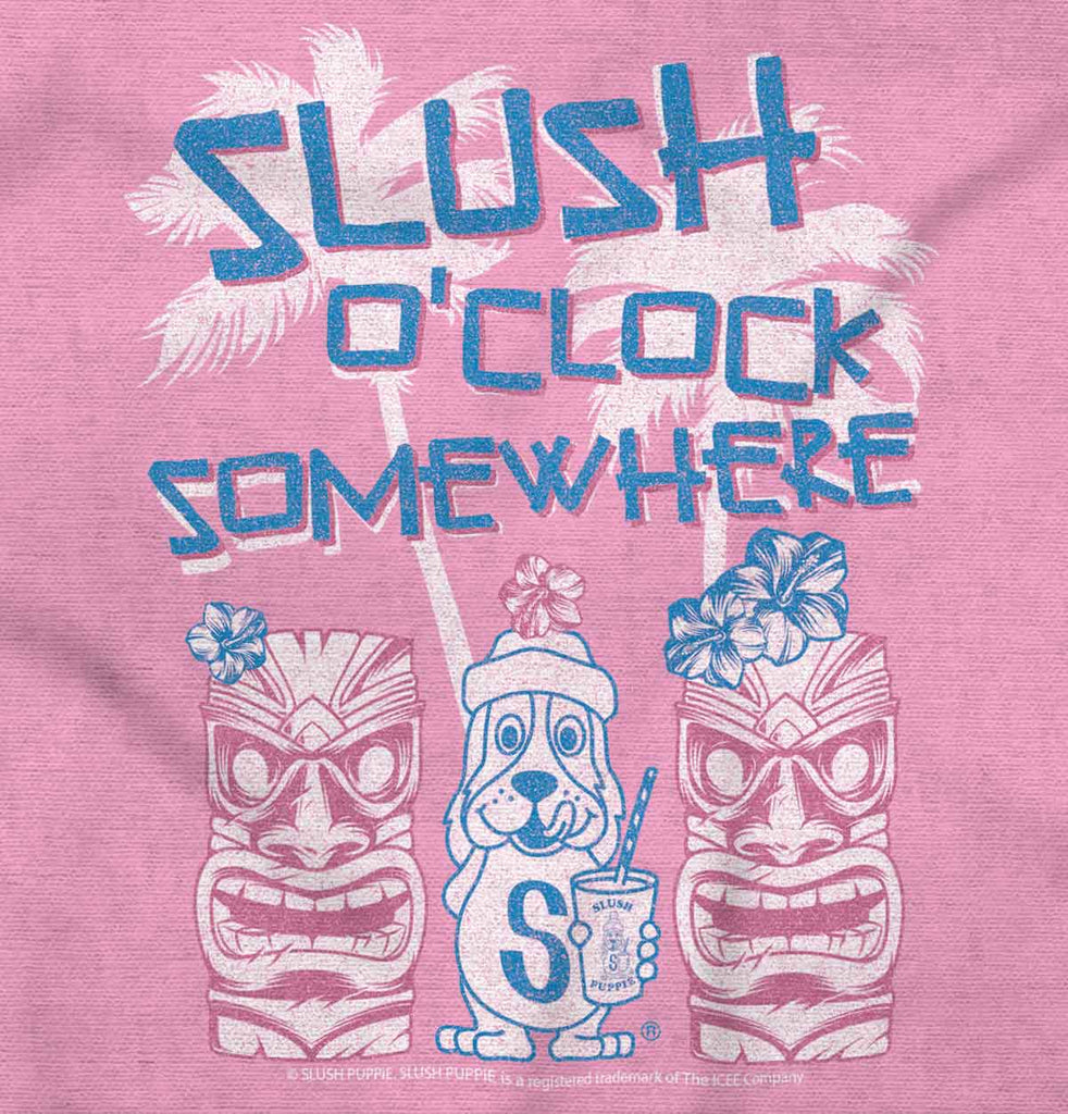 Slush O Clock Somewhere Infant Baby Bib-Direct To Garment Print-Brisco Baby