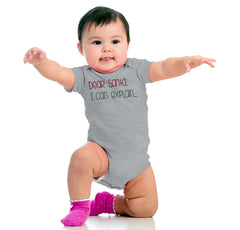 Dear Santa Can Explain Romper Bodysuit-Direct To Garment Print-Brisco Baby