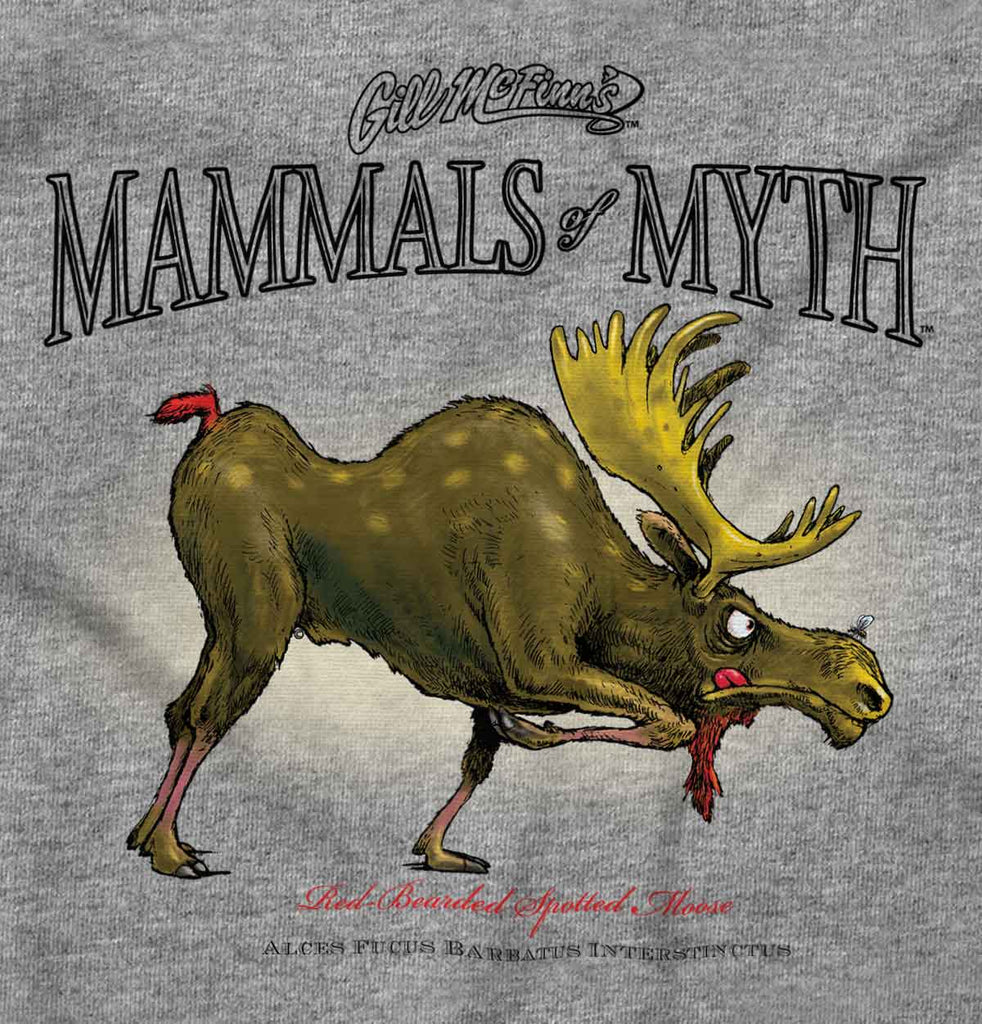 Bearded Spotted Moose Infant Toddler T Shirt-Direct To Garment Print-Brisco Baby
