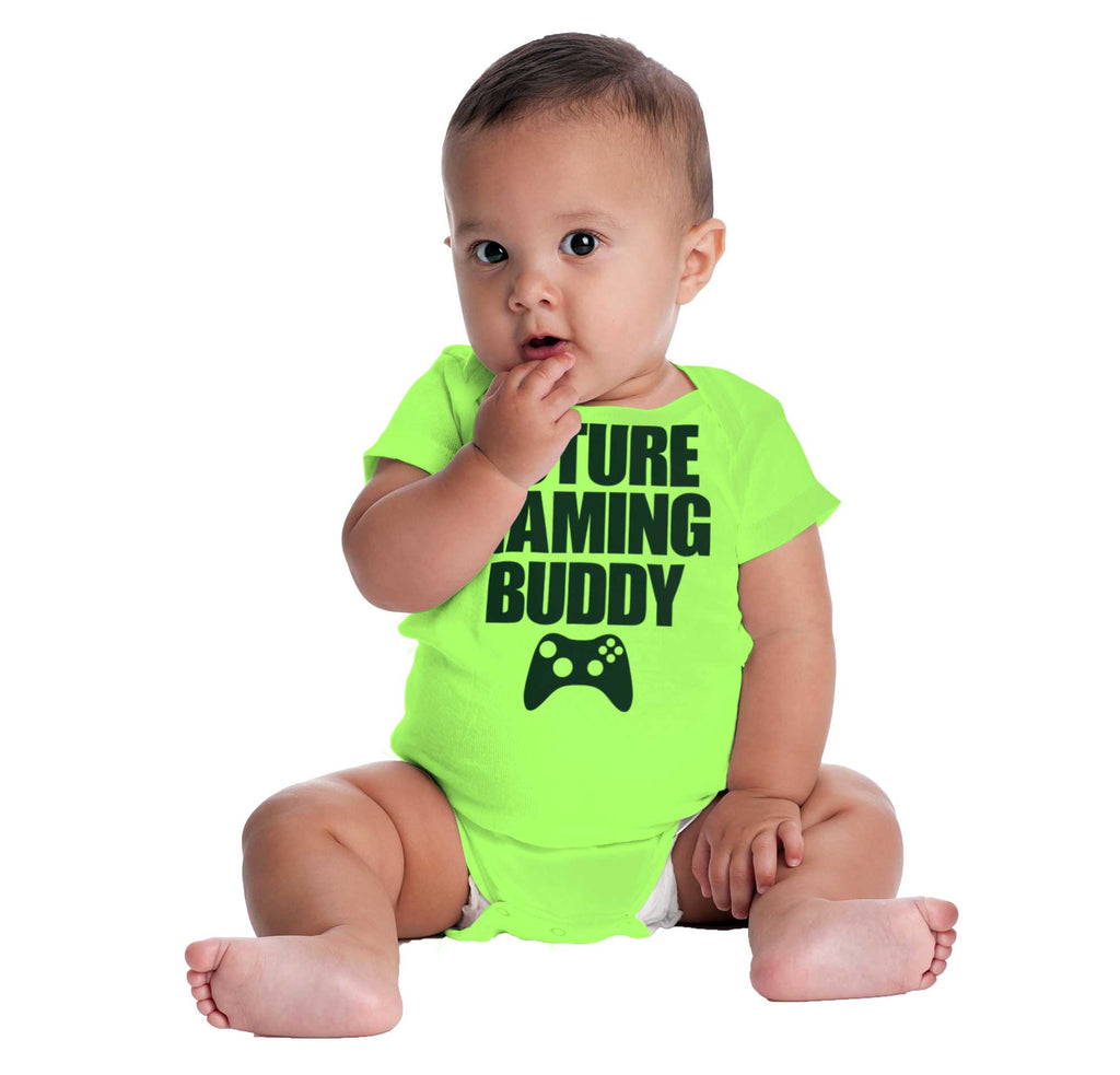 Future Gaming Buddy Romper Bodysuit-Direct To Garment Print-Brisco Baby