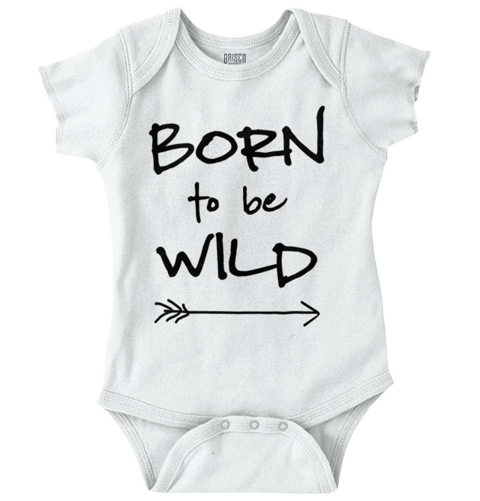 Born To Be Wild Romper Bodysuit-Direct To Garment Print-Brisco Baby