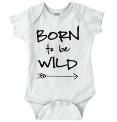 Born To Be Wild Romper Bodysuit-Direct To Garment Print-Brisco Baby