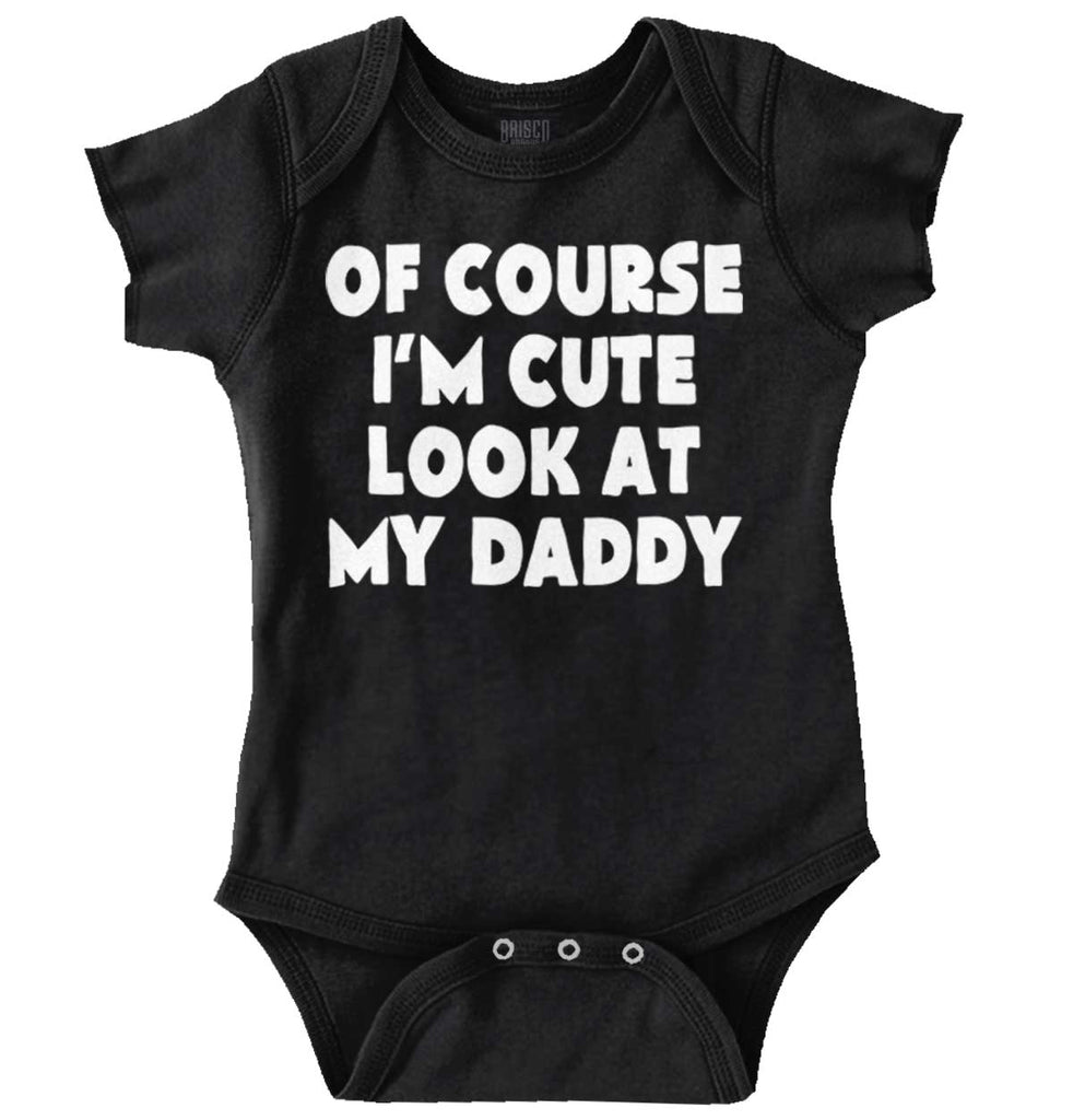 I'm Cute Romper Bodysuit-Direct To Garment Print-Brisco Baby