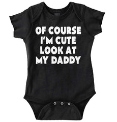 I'm Cute Romper Bodysuit-Direct To Garment Print-Brisco Baby