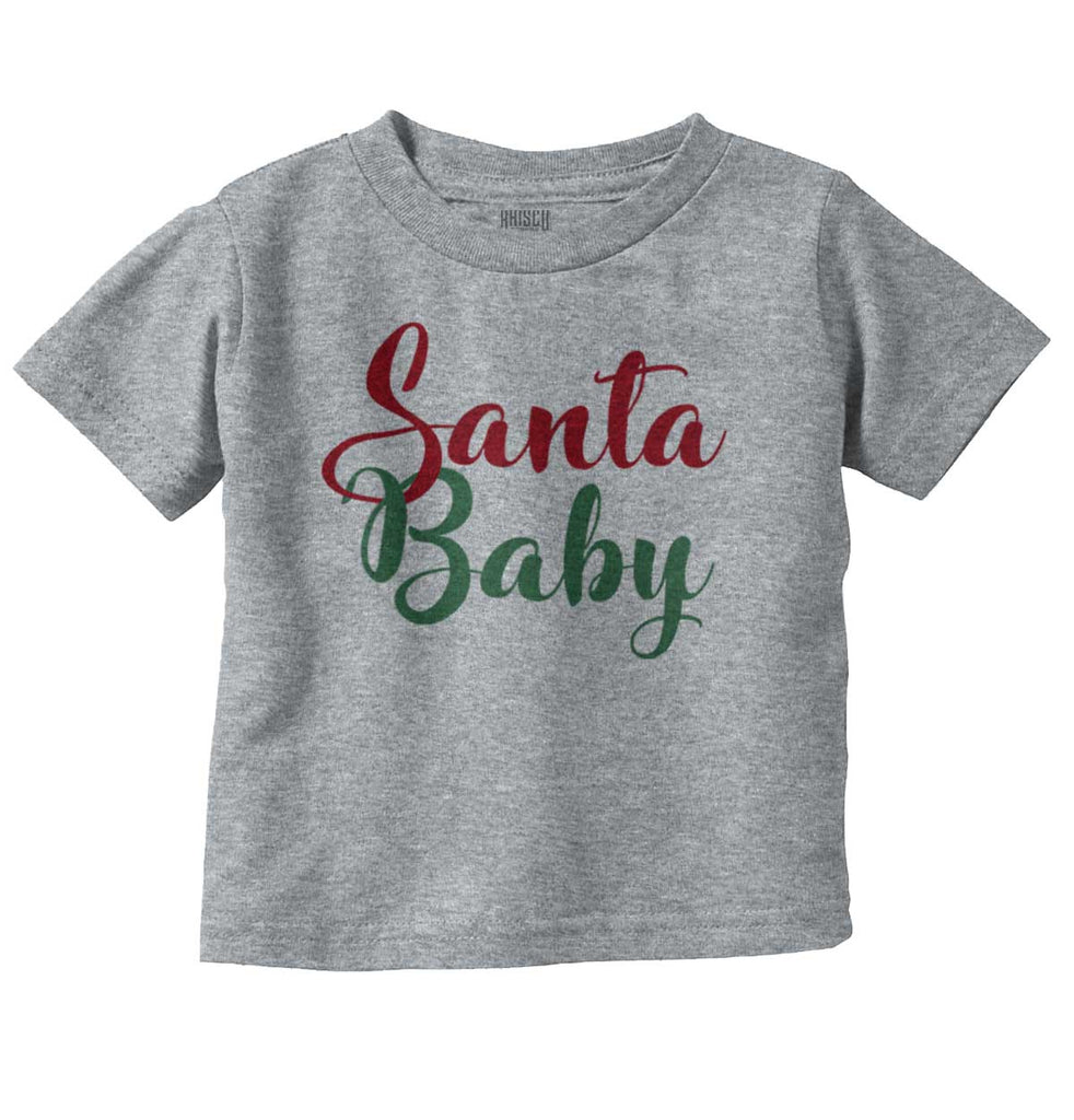 Santa Baby Infant Toddler T Shirt-Direct To Garment Print-Brisco Baby