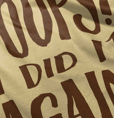 Poops I Did It Again Romper Bodysuit-Direct To Garment Print-Brisco Baby