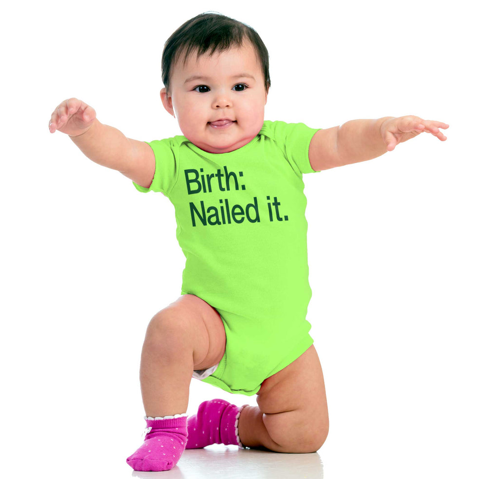 Nailed It Romper Bodysuit-Direct To Garment Print-Brisco Baby