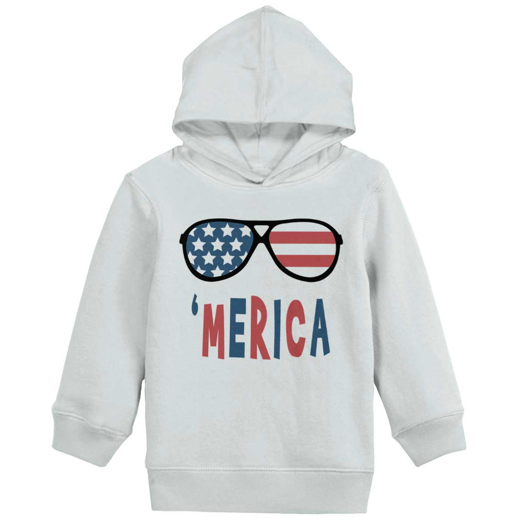 ‘merica Toddler Pullover Hoodie-Direct To Garment Print-Brisco Baby
