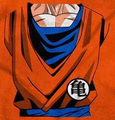 Dragon Ball Goku B Romper Bodysuit-Direct To Garment Print-Brisco Baby