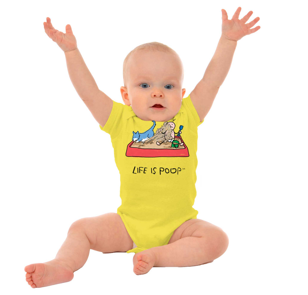 Dog Sandbox Romper Bodysuit-Direct To Garment Print-Brisco Baby