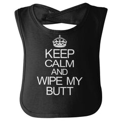 Wipe My Butt Infant Baby Bib-Direct To Garment Print-Brisco Baby