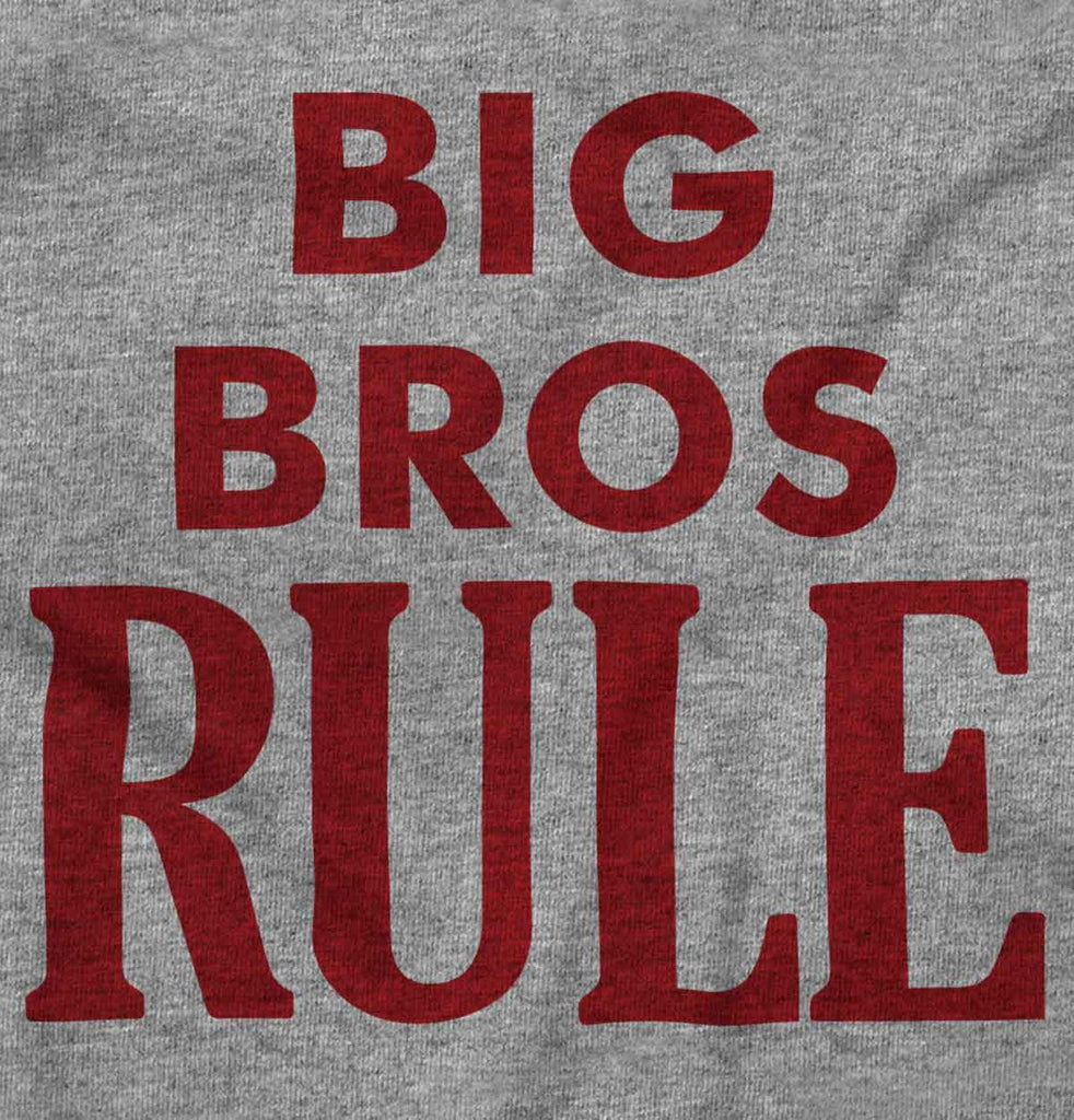 Big Bros Rule Infant Toddler T Shirt-Direct To Garment Print-Brisco Baby