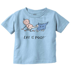 Dog Pull Infant Toddler T Shirt-Direct To Garment Print-Brisco Baby