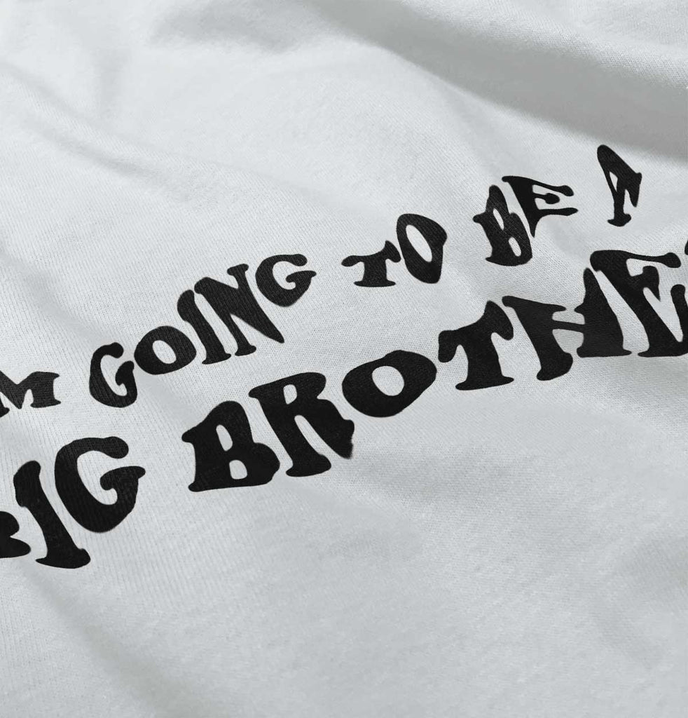 I'm Going To Be A Big Brother Infant Baby Bib-Direct To Garment Print-Brisco Baby