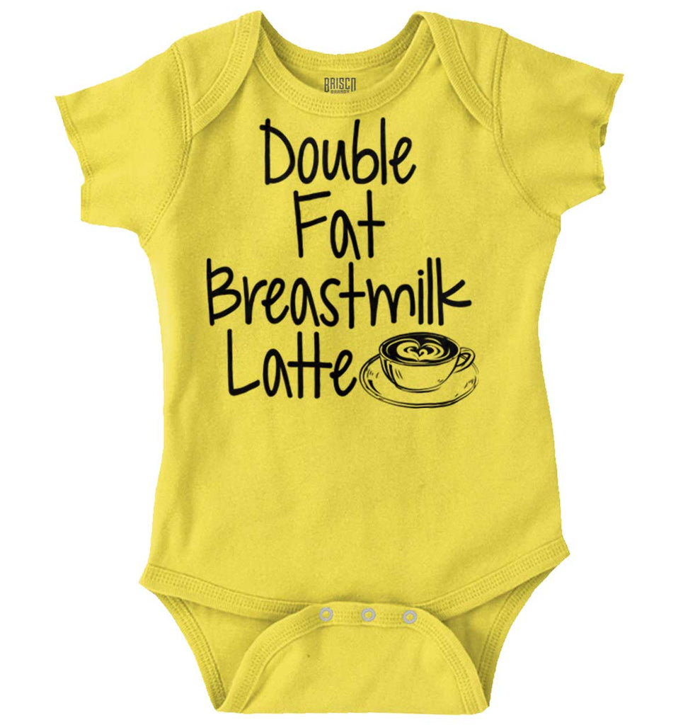 Breastmilk Latte Romper Bodysuit-Direct To Garment Print-Brisco Baby