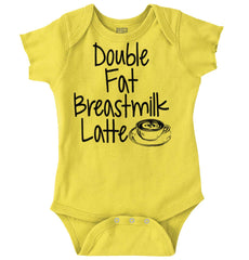 Breastmilk Latte Romper Bodysuit-Direct To Garment Print-Brisco Baby
