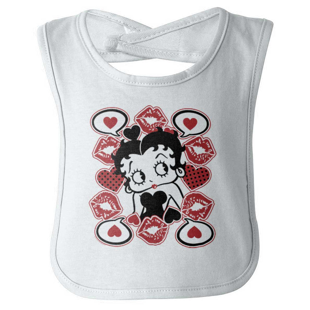 Betty In Love Infant Baby Bib-Direct To Garment Print-Brisco Baby