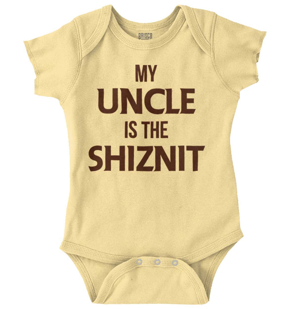 Uncle Shiznit Romper Bodysuit-Direct To Garment Print-Brisco Baby