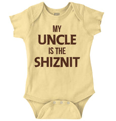 Uncle Shiznit Romper Bodysuit-Direct To Garment Print-Brisco Baby