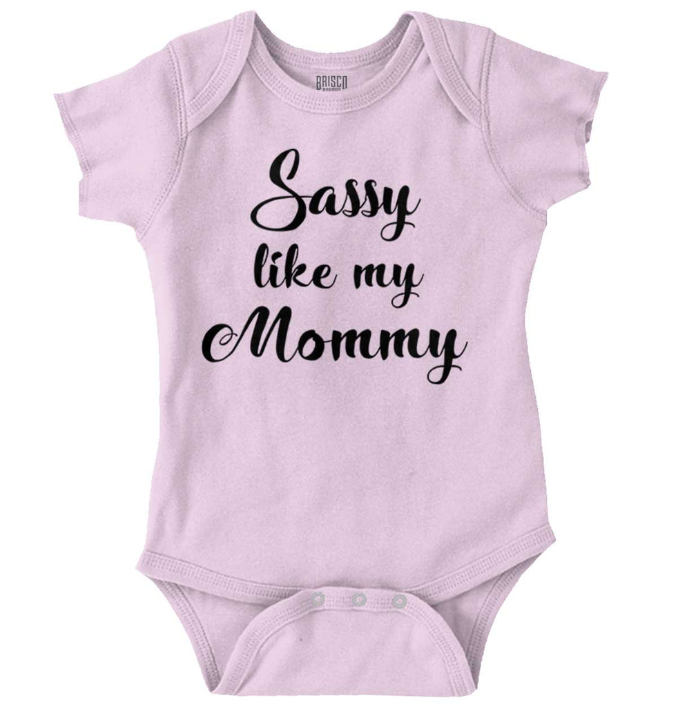 Sassy Like Mommy Romper Bodysuit-Direct To Garment Print-Brisco Baby