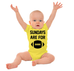 Sundays for Football Romper Bodysuit-Direct To Garment Print-Brisco Baby