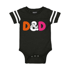 Dungeons Fantasy Tabletop Gamer Football Romper Bodysuit-Direct To Garment Print-Brisco Baby