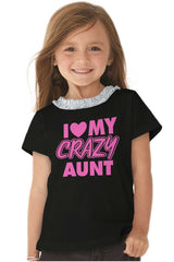 Crazy Aunt Toddler Ruffled Trim T-Shirt-Direct To Garment Print-Brisco Baby