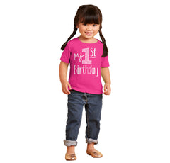 My First Birthday Infant Toddler T Shirt-Direct To Garment Print-Brisco Baby