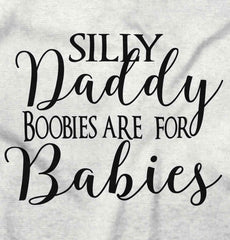 Boobies For Babies Infant Baby Bib-Direct To Garment Print-Brisco Baby