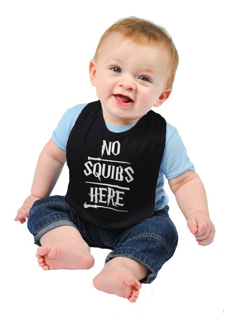 No Squibs Here Infant Baby Bib-Direct To Garment Print-Brisco Baby