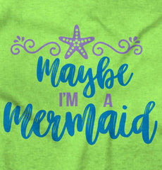 Maybe I'm A Mermaid Romper Bodysuit-Direct To Garment Print-Brisco Baby