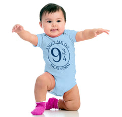 Meet Platform 9 3/4 Romper Bodysuit-Direct To Garment Print-Brisco Baby