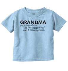 Grandma Defined Infant Toddler T Shirt-Direct To Garment Print-Brisco Baby