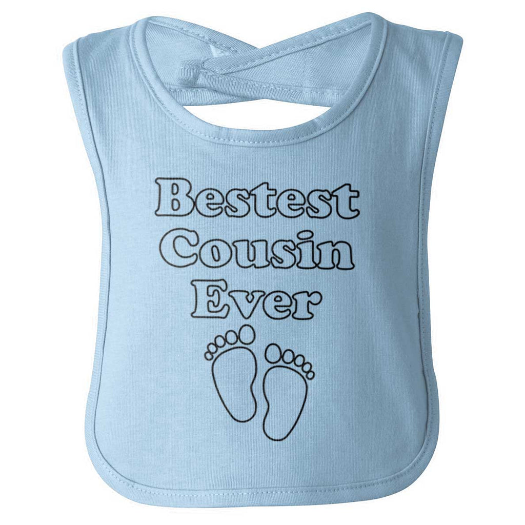 Bestest Cousin Ever Infant Baby Bib-Direct To Garment Print-Brisco Baby
