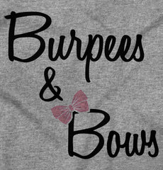 Burpees and Bows Solid Baby Pajama Top-Direct To Garment Print-Brisco Baby
